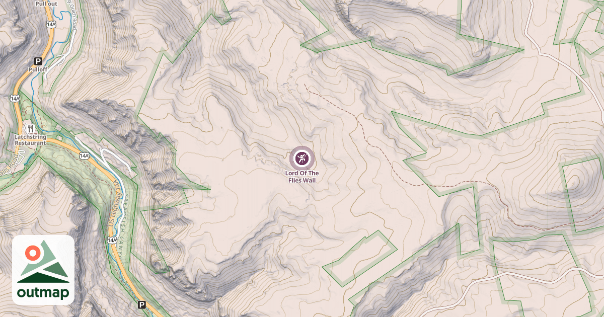 Map of Lord Of The Flies Wall