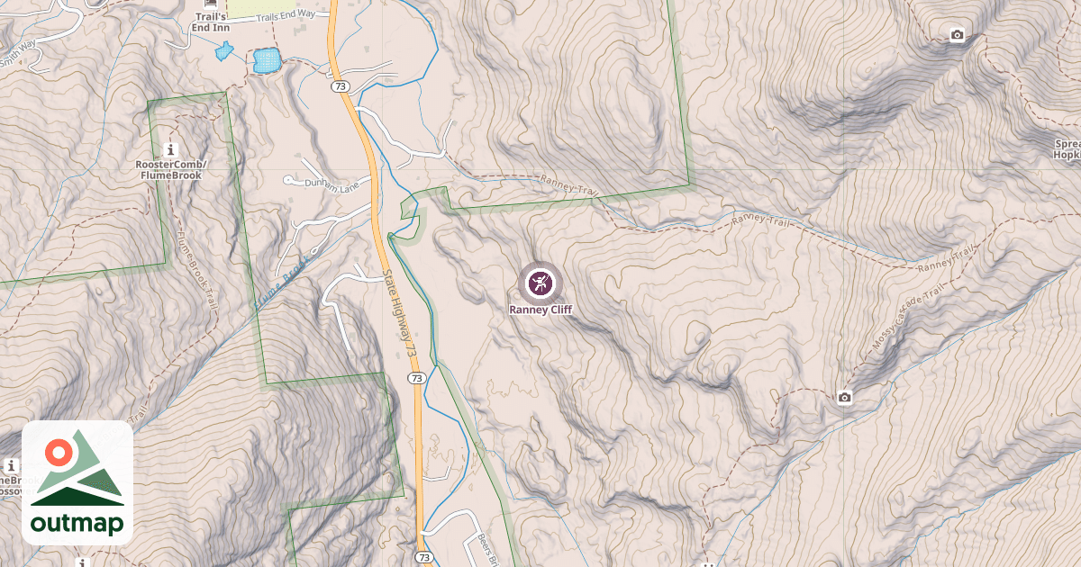 Map of Ranney Cliff
