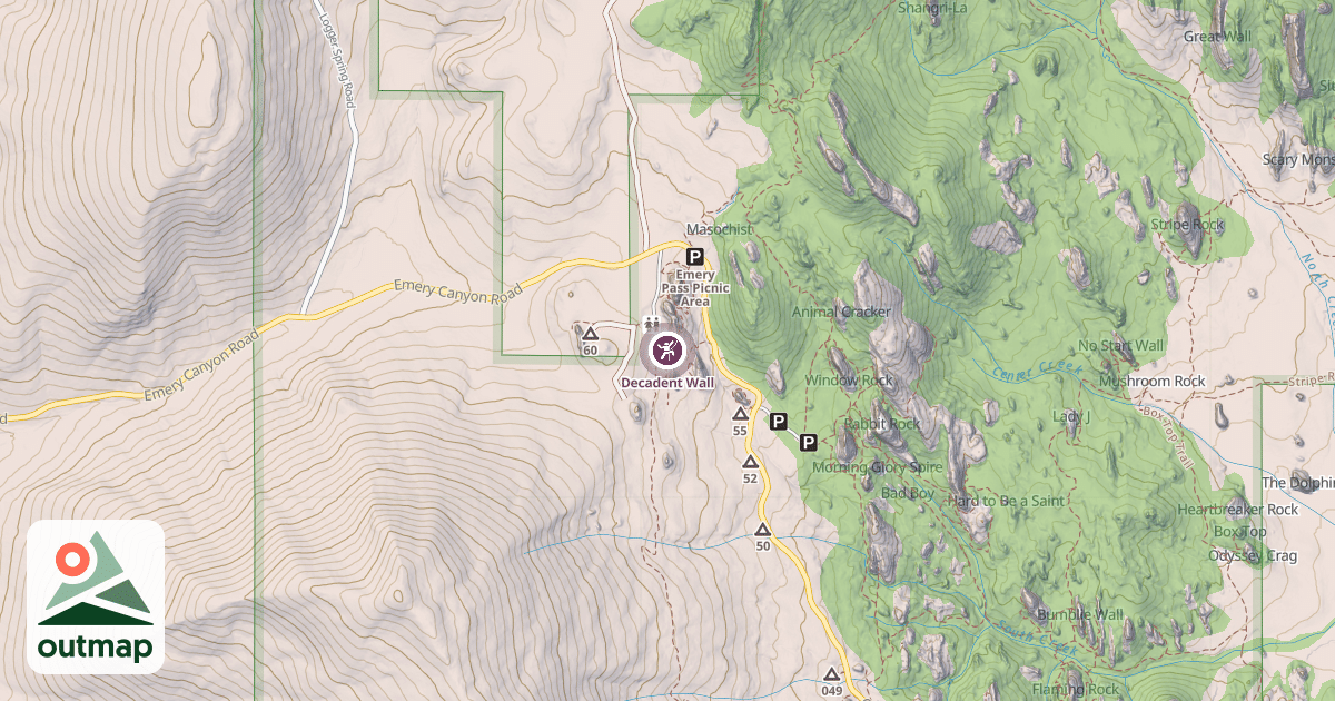 Map of Decadent Wall