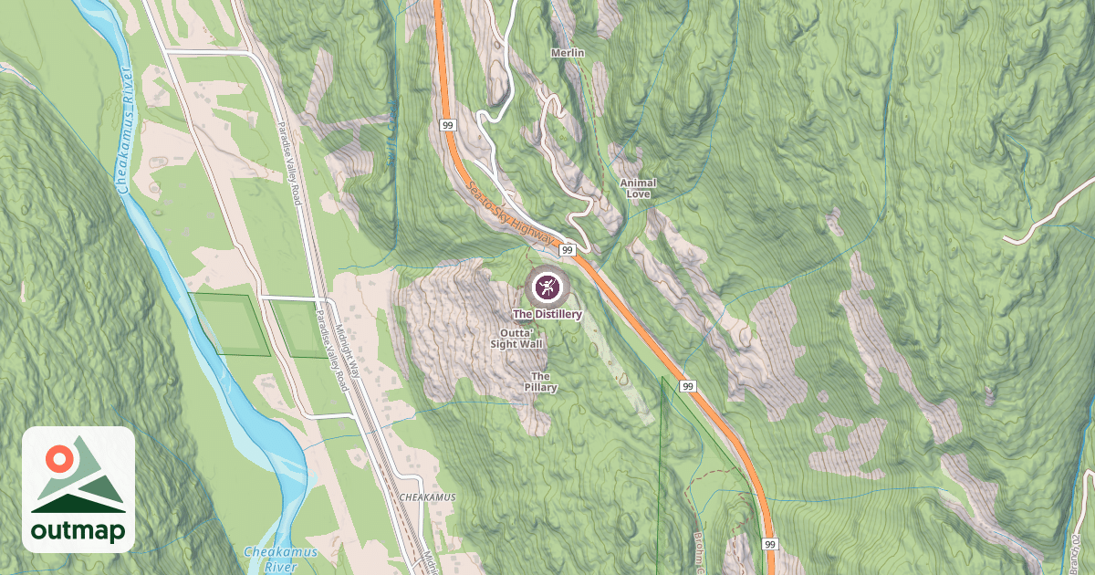 Map of The Distillery