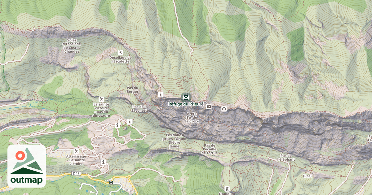 Map of Refuge du Prieuré