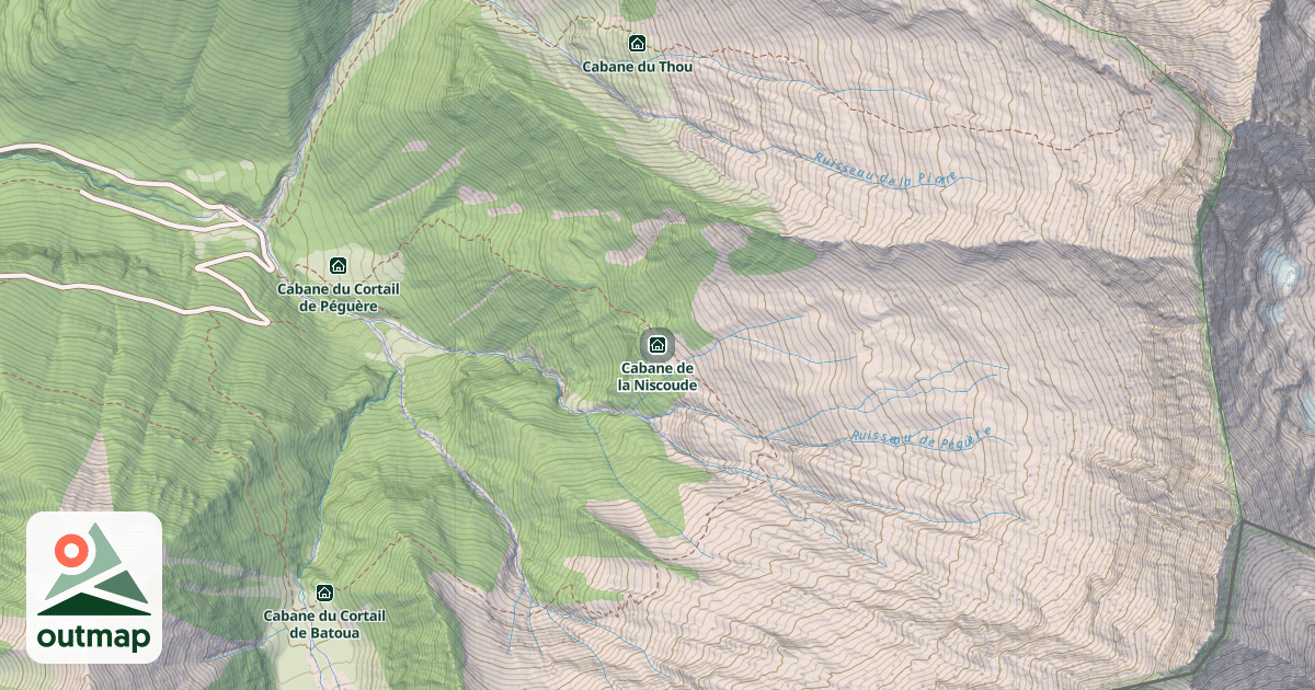 Map of Cabane de la Niscoude