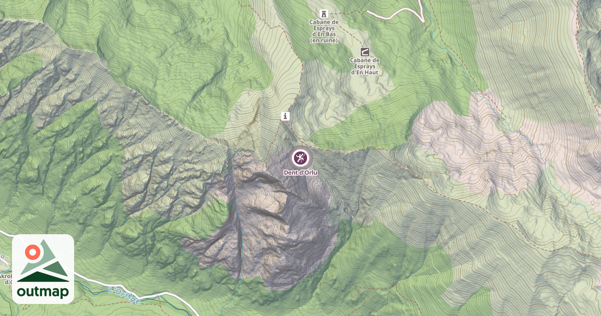 Map of Dent d’Orlu