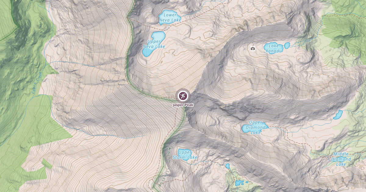 Map preview of Jasper Peak
