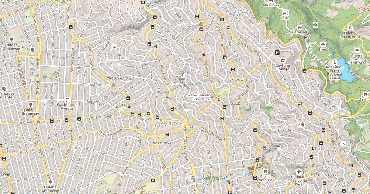 Map preview of Yellow Thumbs SDS