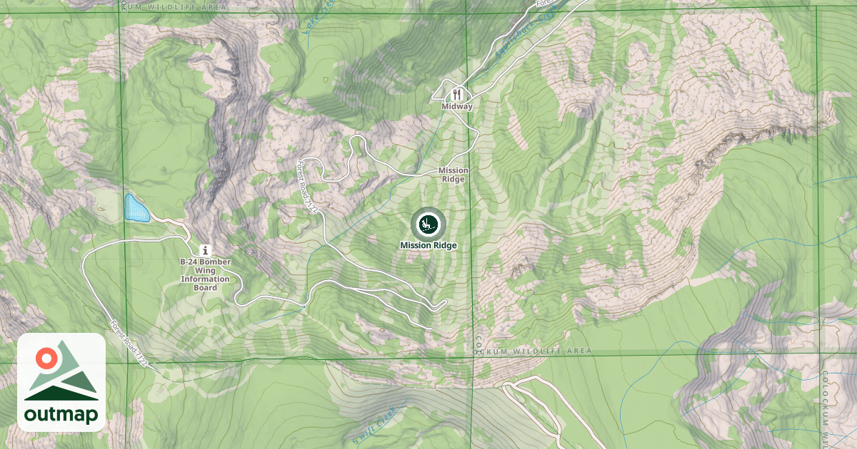 Map of Mission Ridge