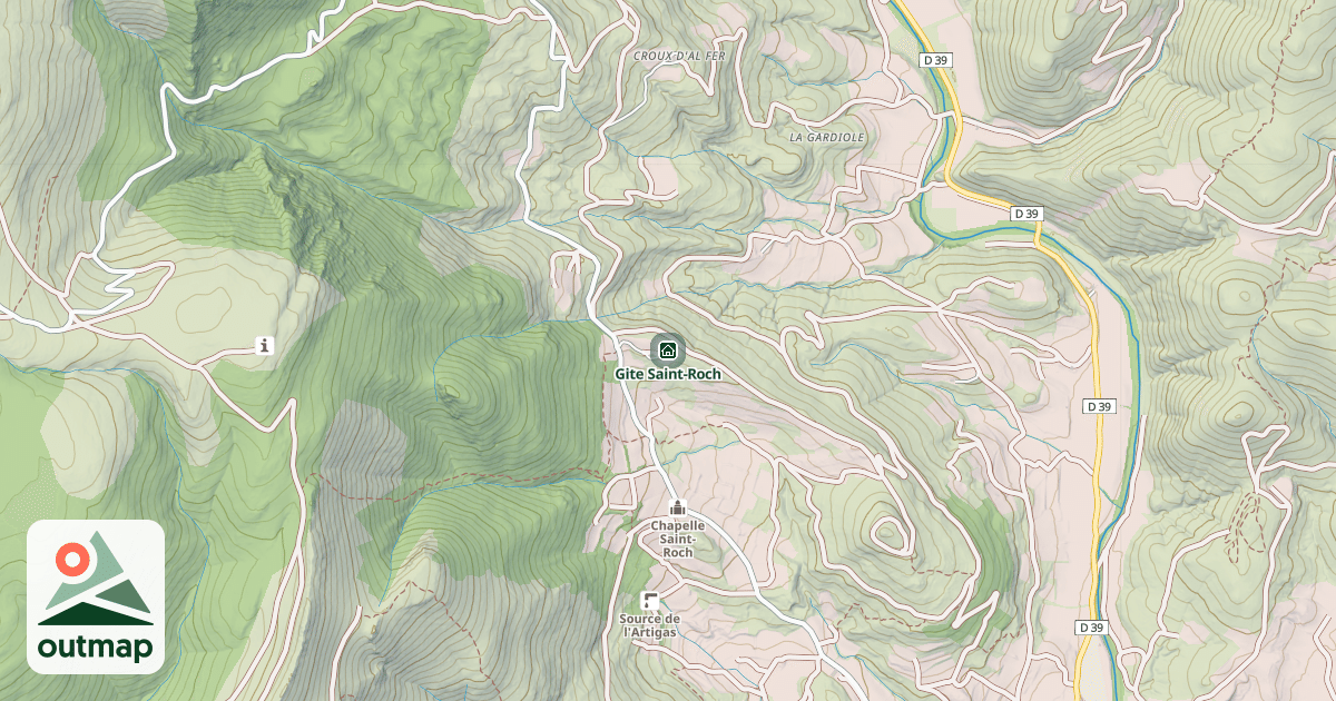 Map of Gite Saint-Roch