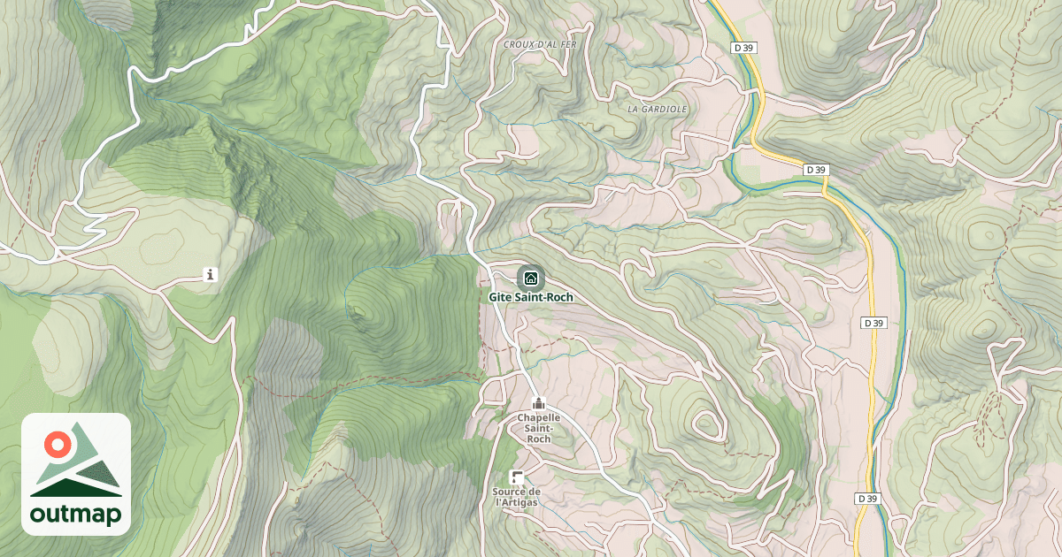 Map of Gite Saint-Roch