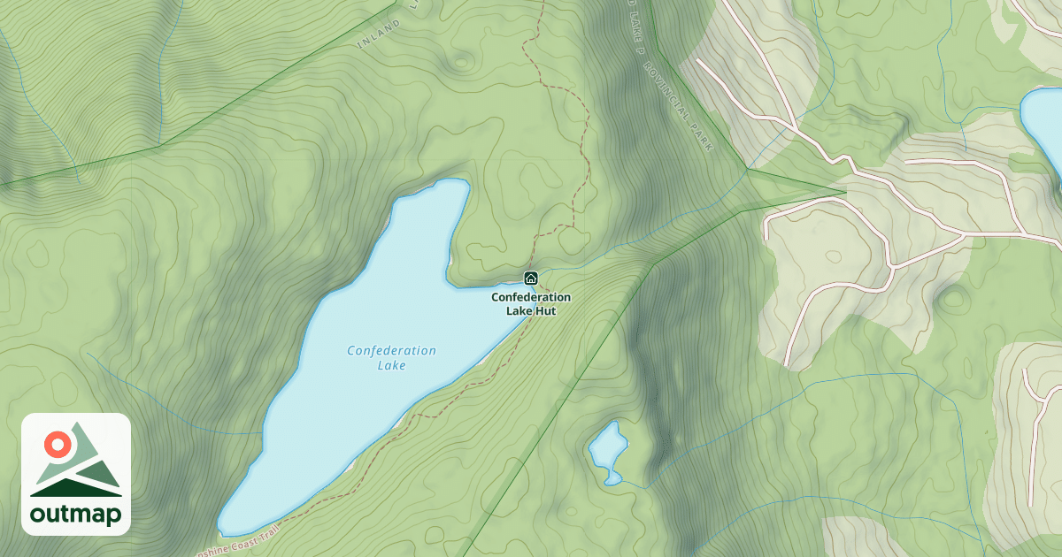 Map of Confederation Lake Hut