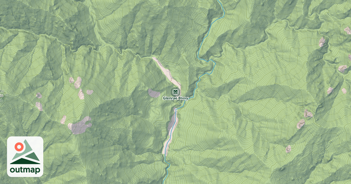 Map of Glenrae Bivvy