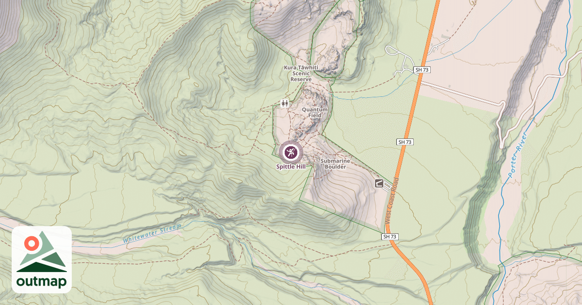 Map of Spittle Hill