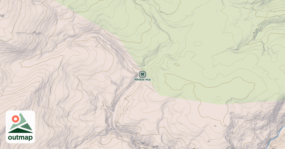 Map of Whites Hut