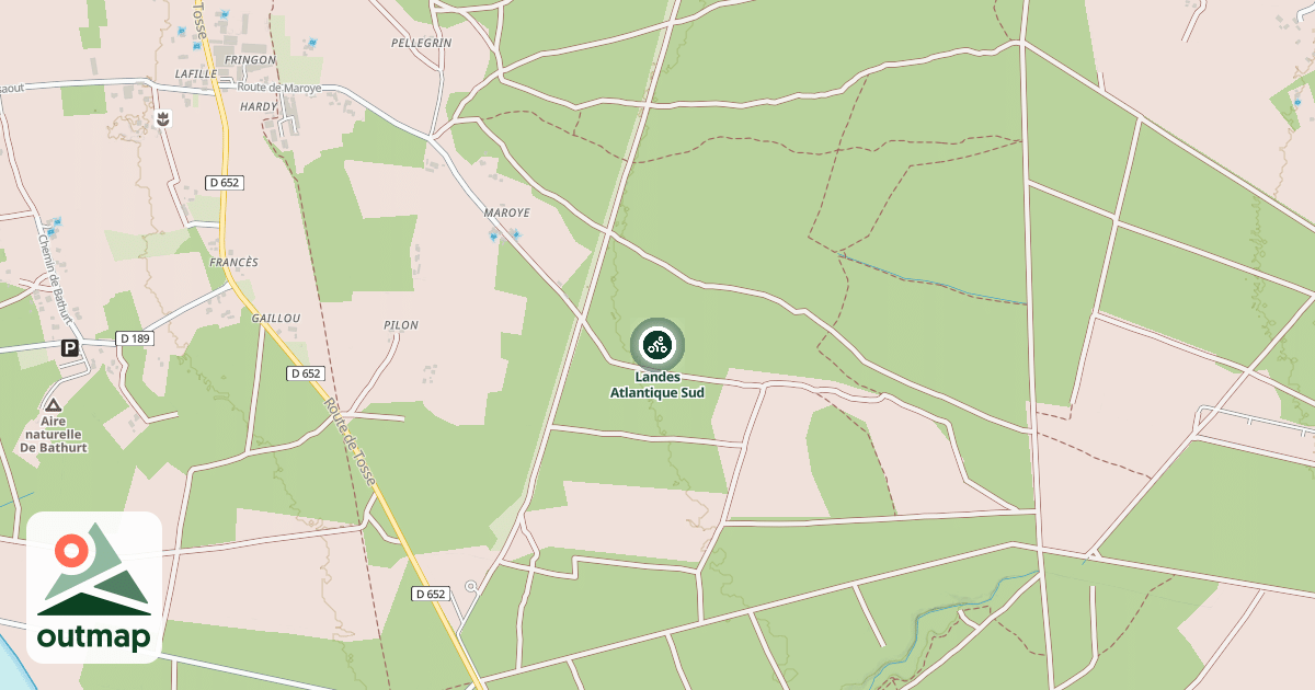 Map of Landes Atlantique Sud