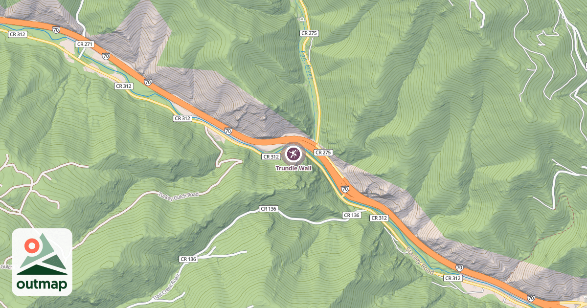 Map of Trundle Wall