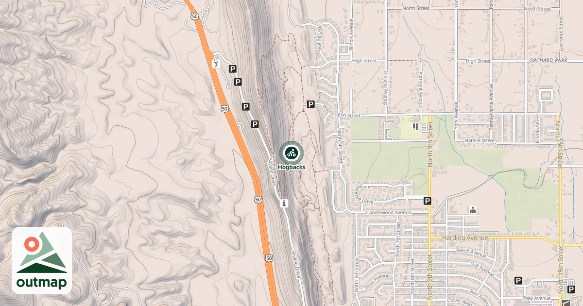 Map of Hogbacks
