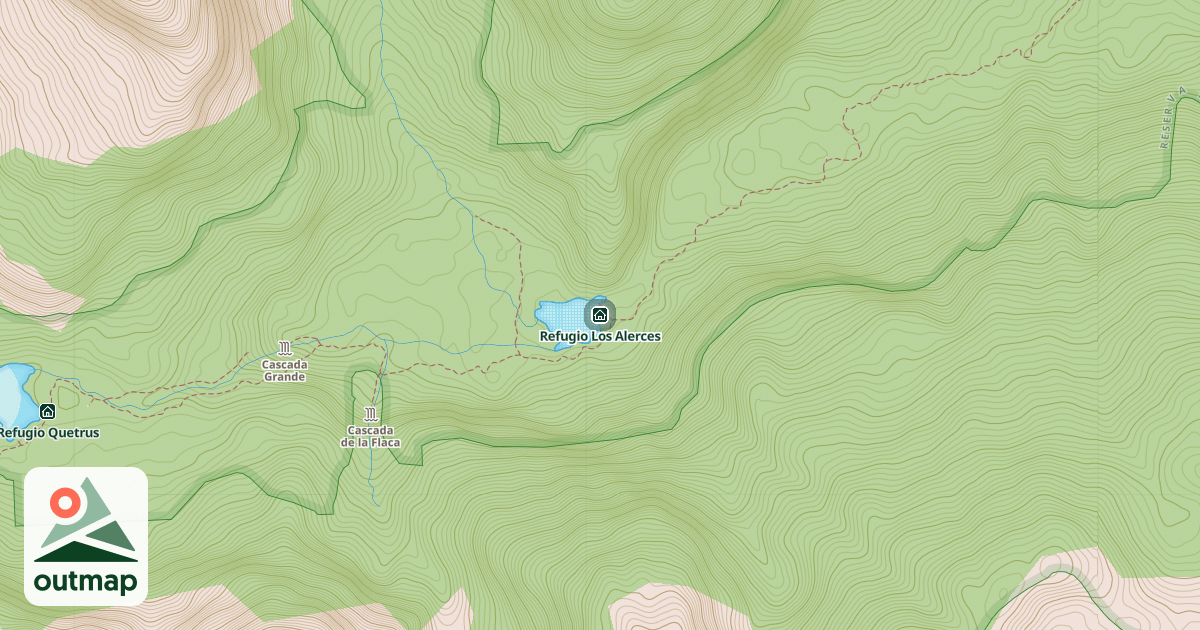 Map of Refugio Los Alerces