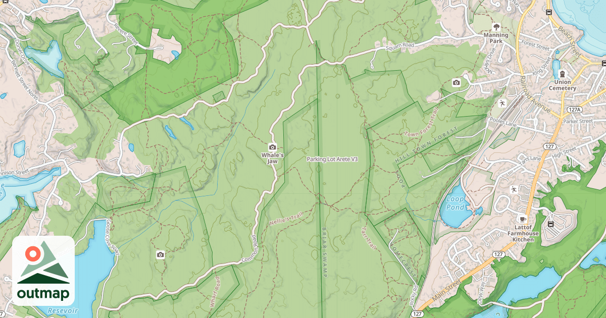 Map of Parking Lot Arete