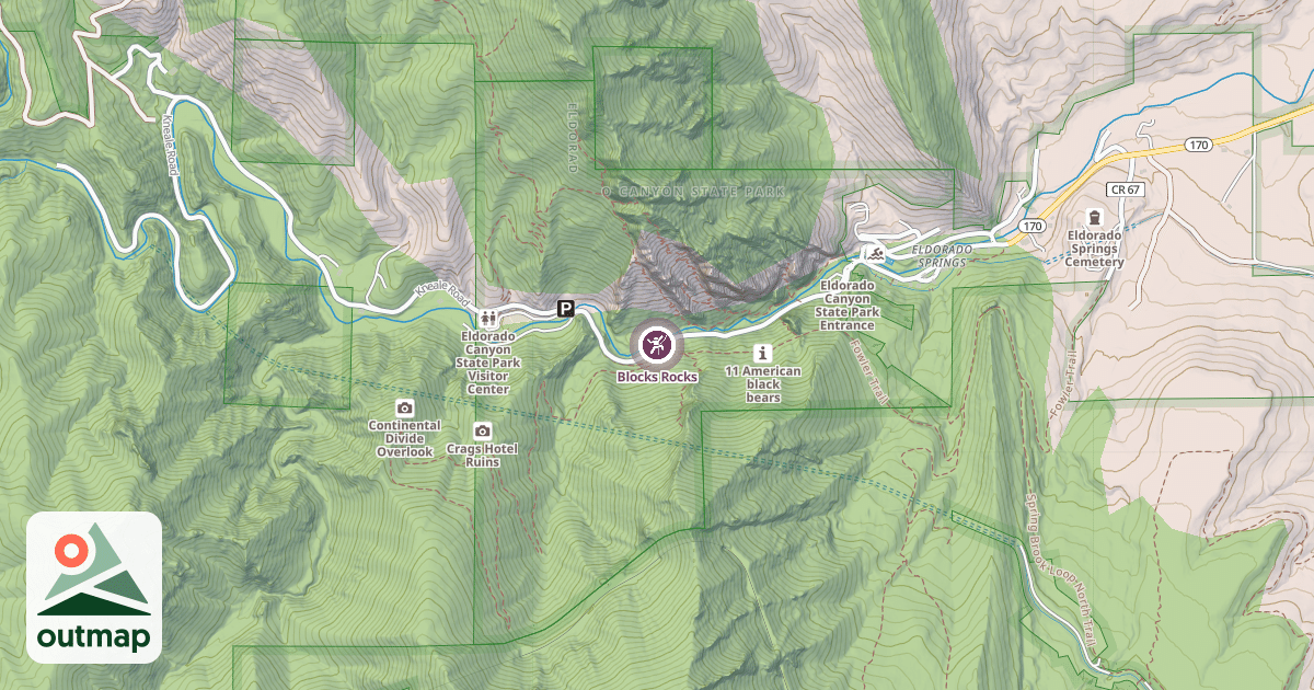 Map of Blocks Rocks