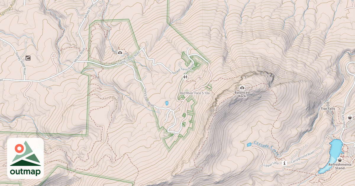 Map of Red River Face