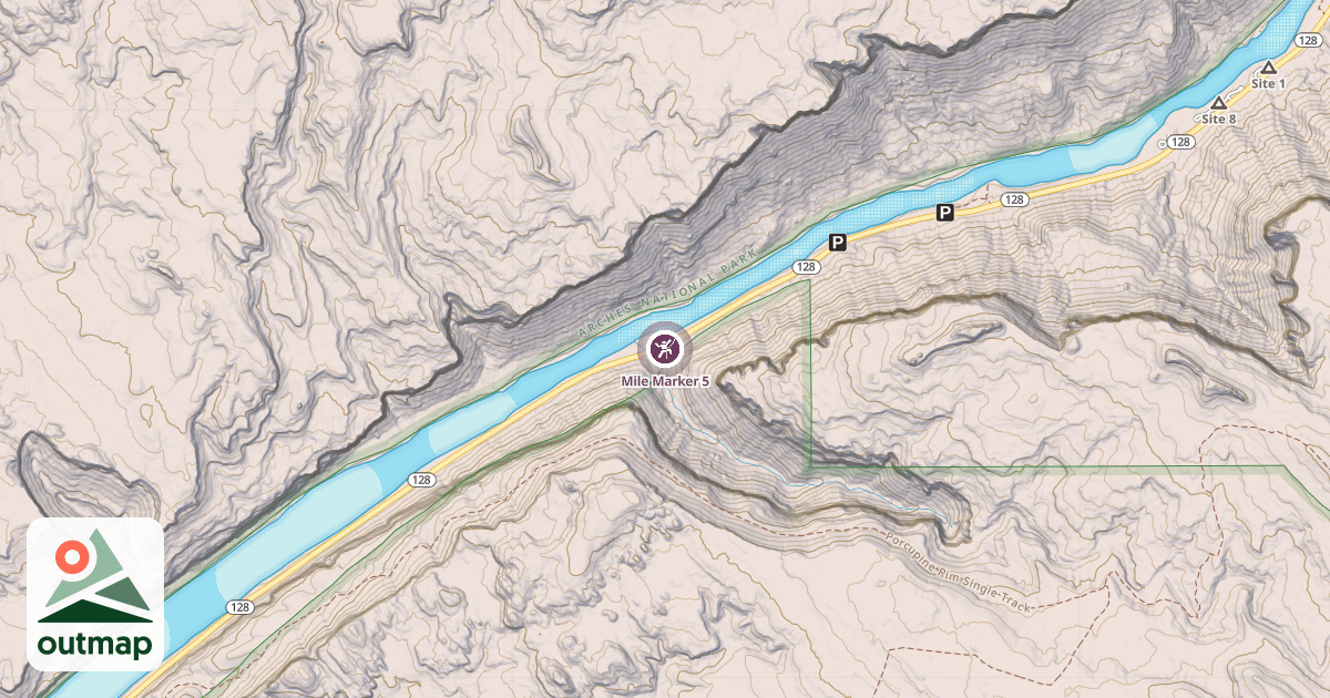 Map of Mile Marker 5