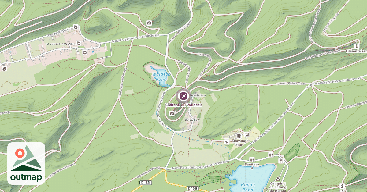 Map of Château du Waldeck