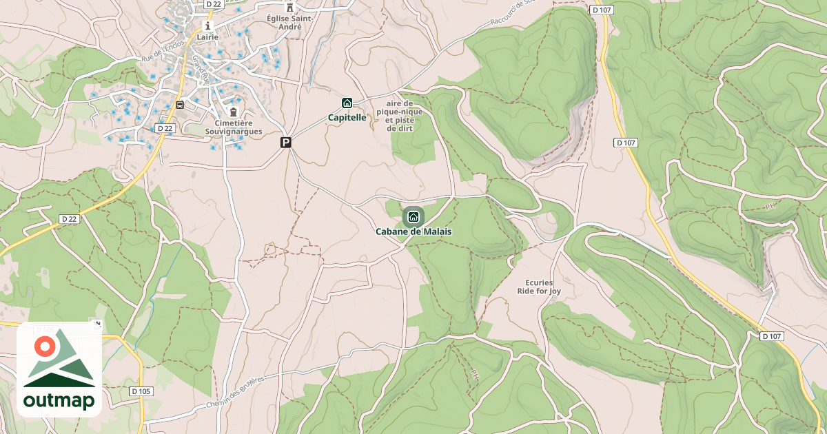 Map of Cabane de Malais