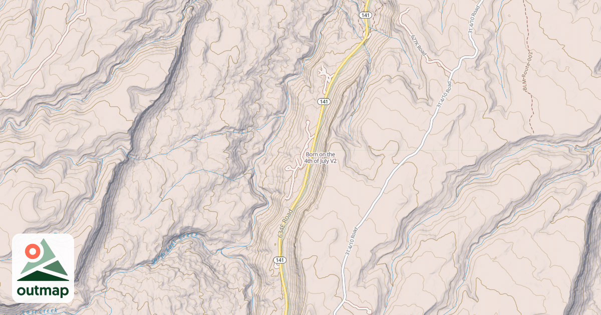 Map of Born on the 4th of July