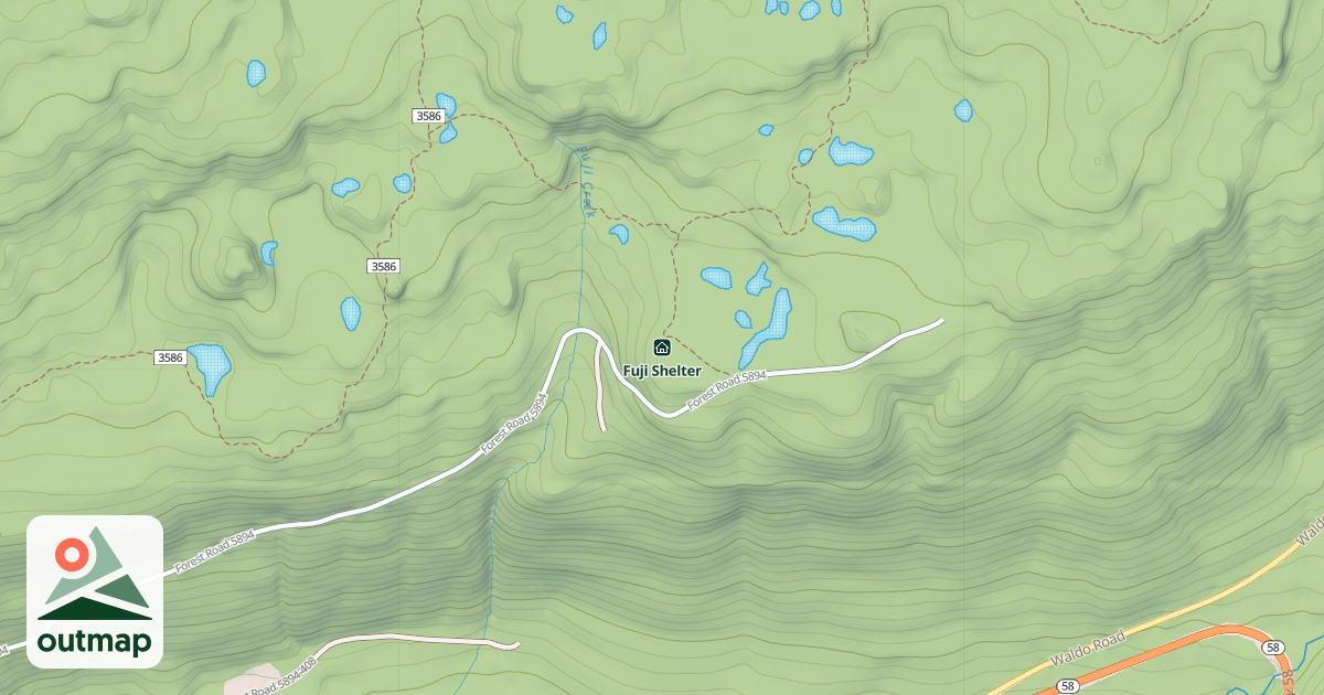 Map of Fuji Shelter