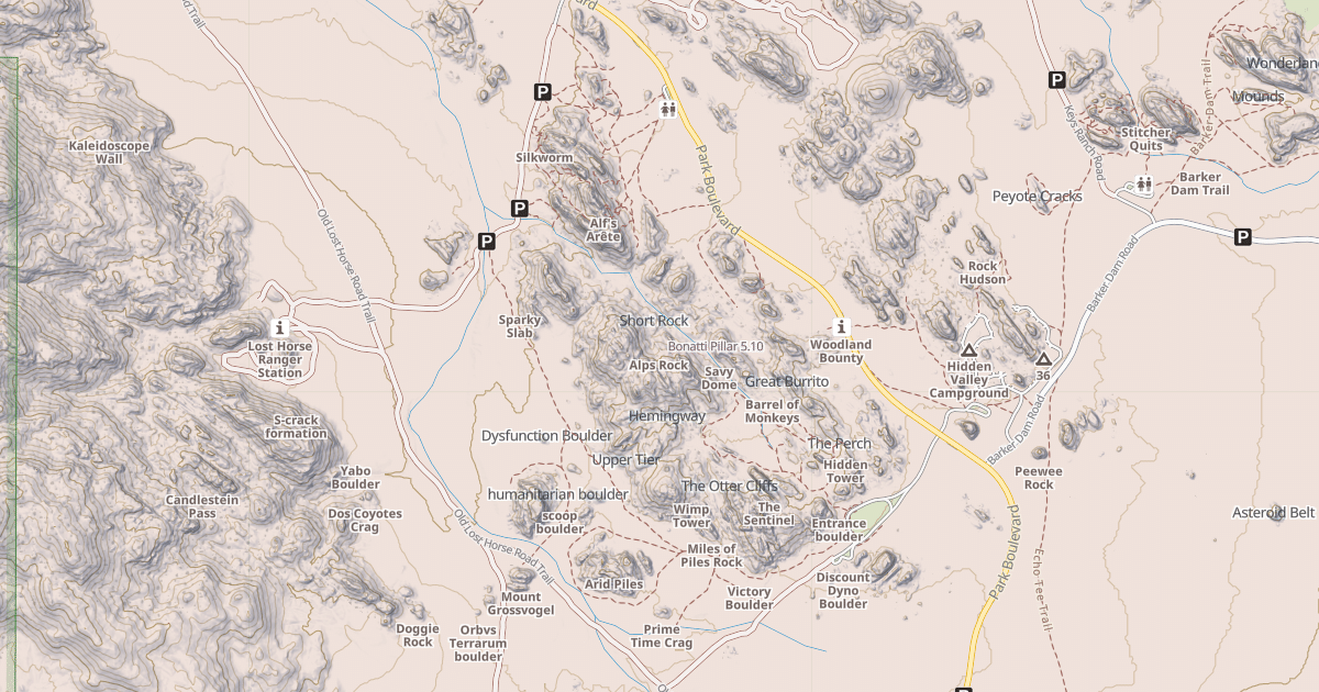 Map preview of Bonatti Pillar
