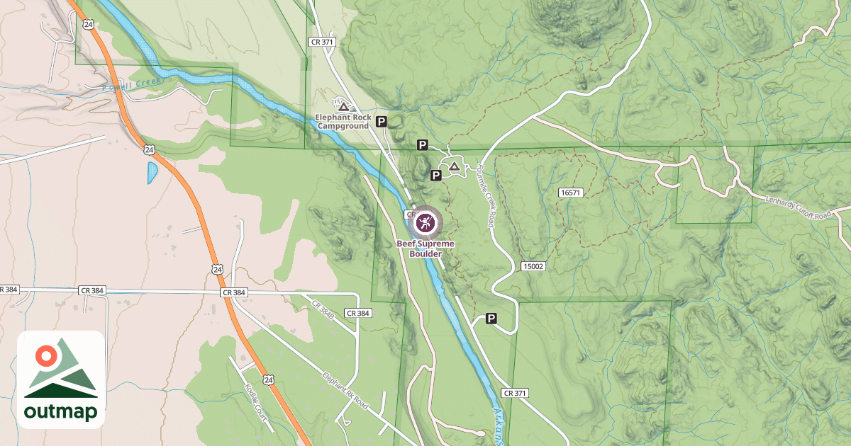 Map of Beef Supreme Boulder