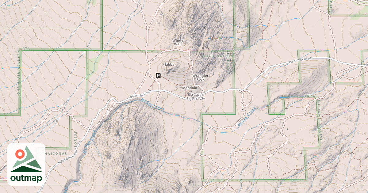 Map of Big Dave's Big Find