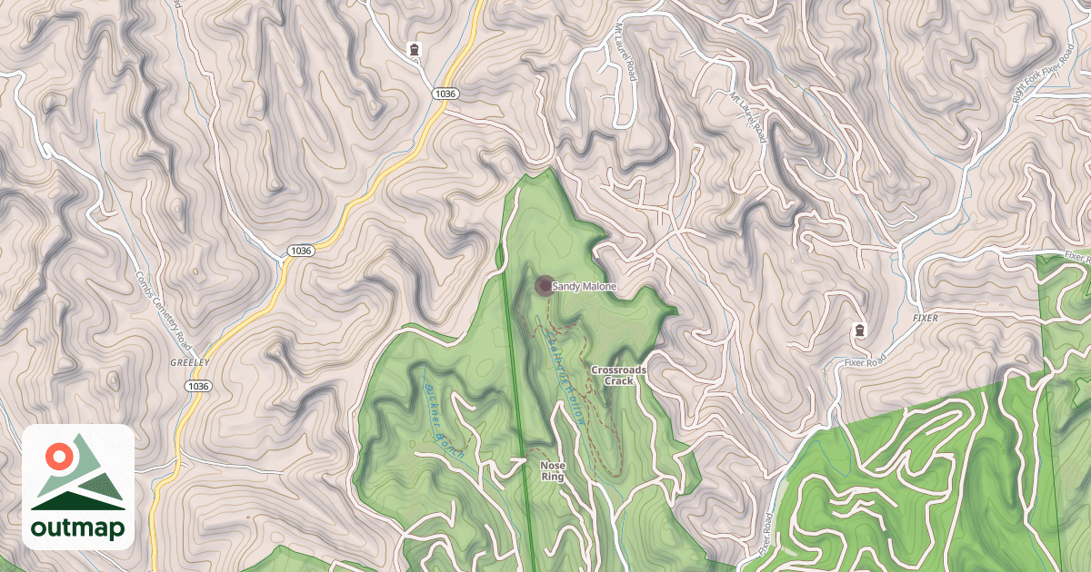 Map of Sandy Malone