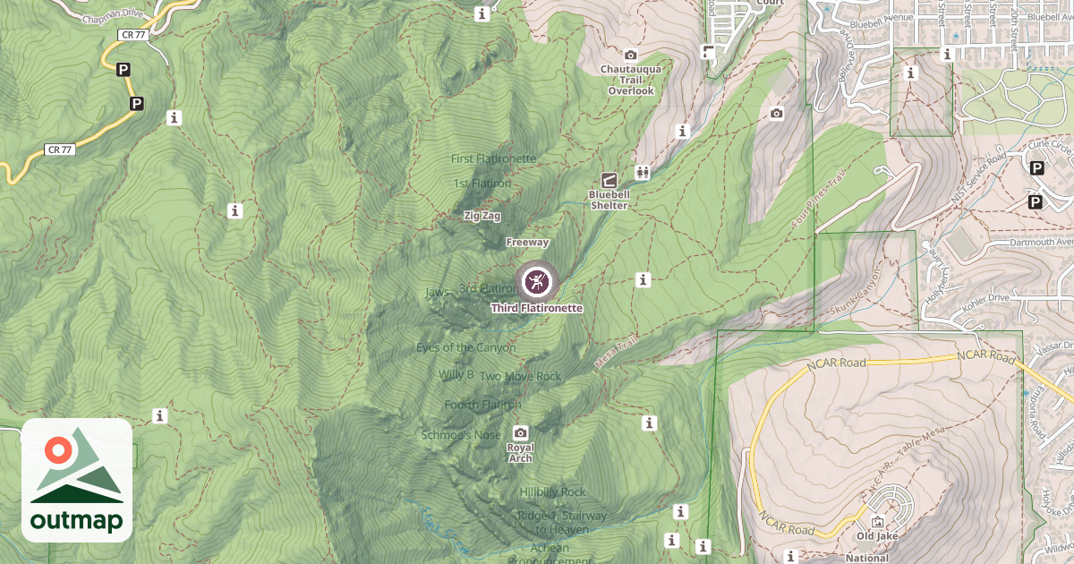 Map of Third Flatironette