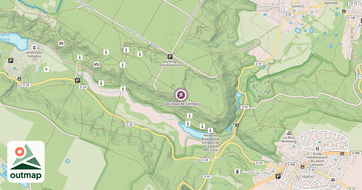 Map of Les Vaux de Cernay