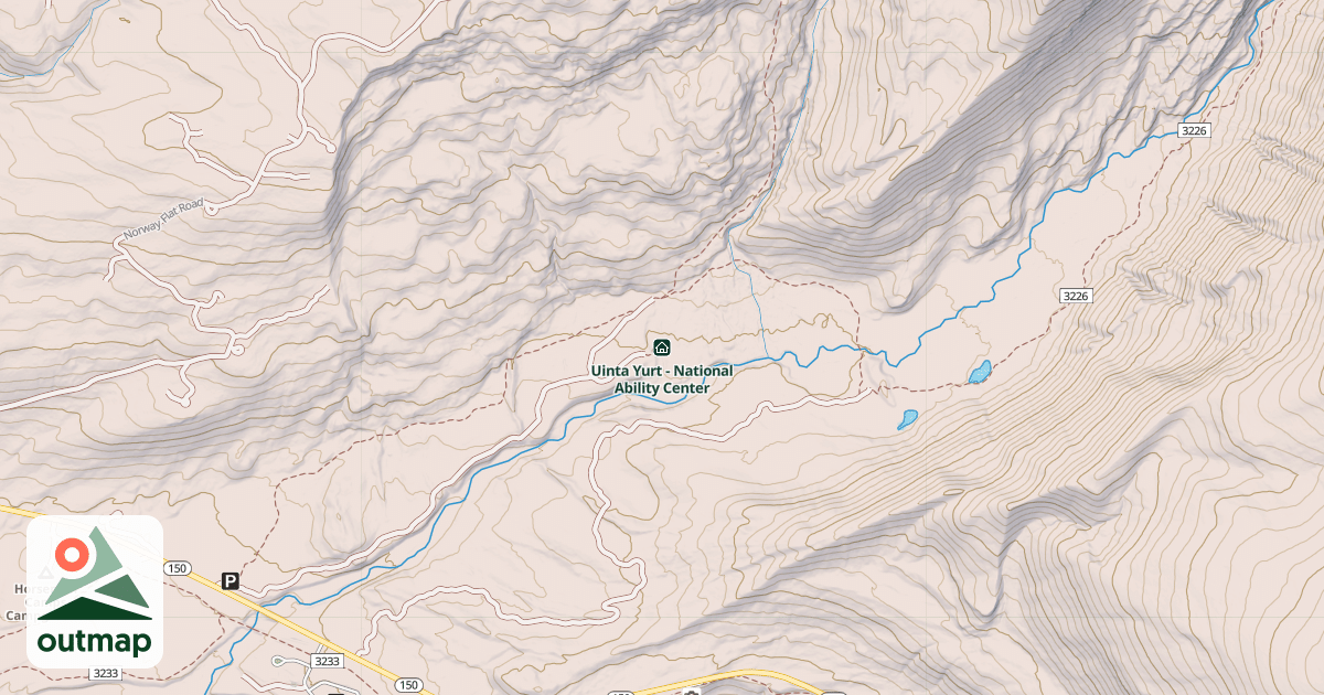 Map of Uinta Yurt - National Ability Center