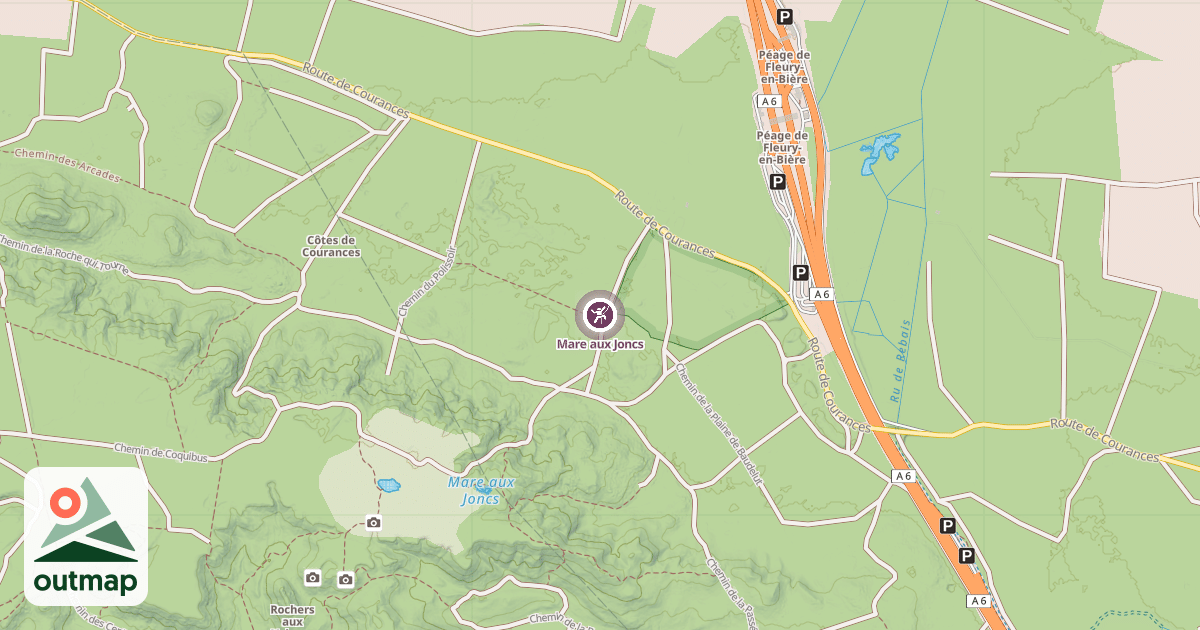 Map of Mare aux Joncs