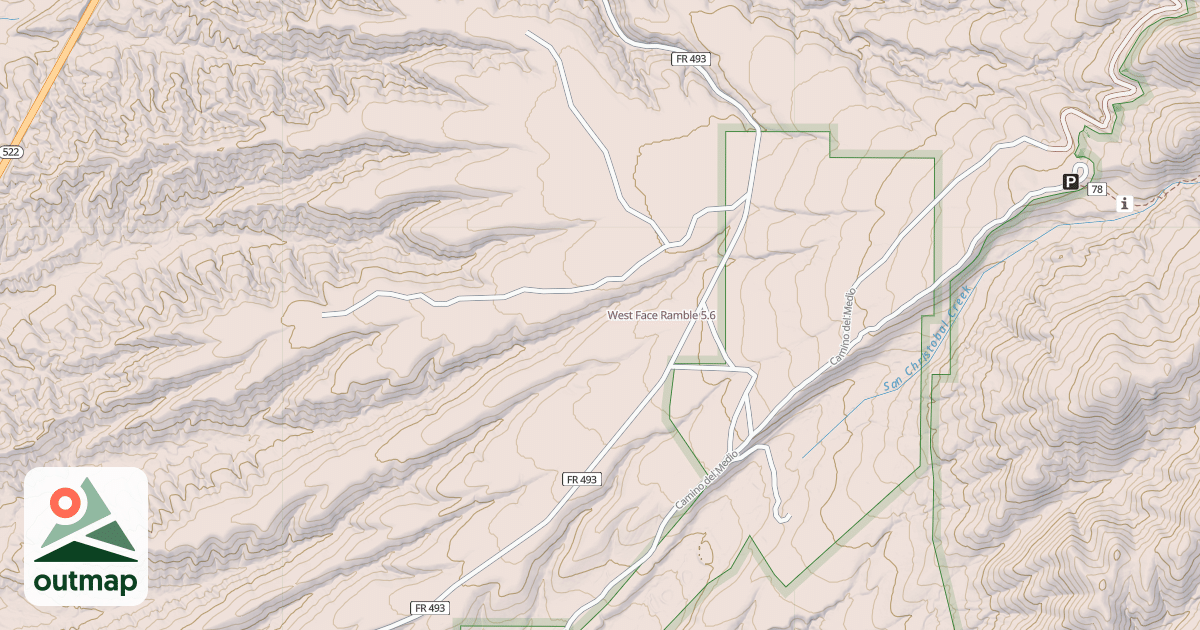Map of West Face Ramble