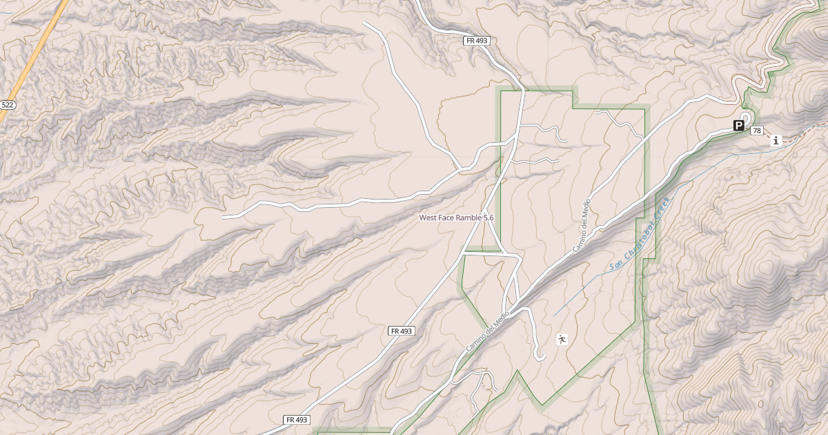 Map preview of West Face Ramble