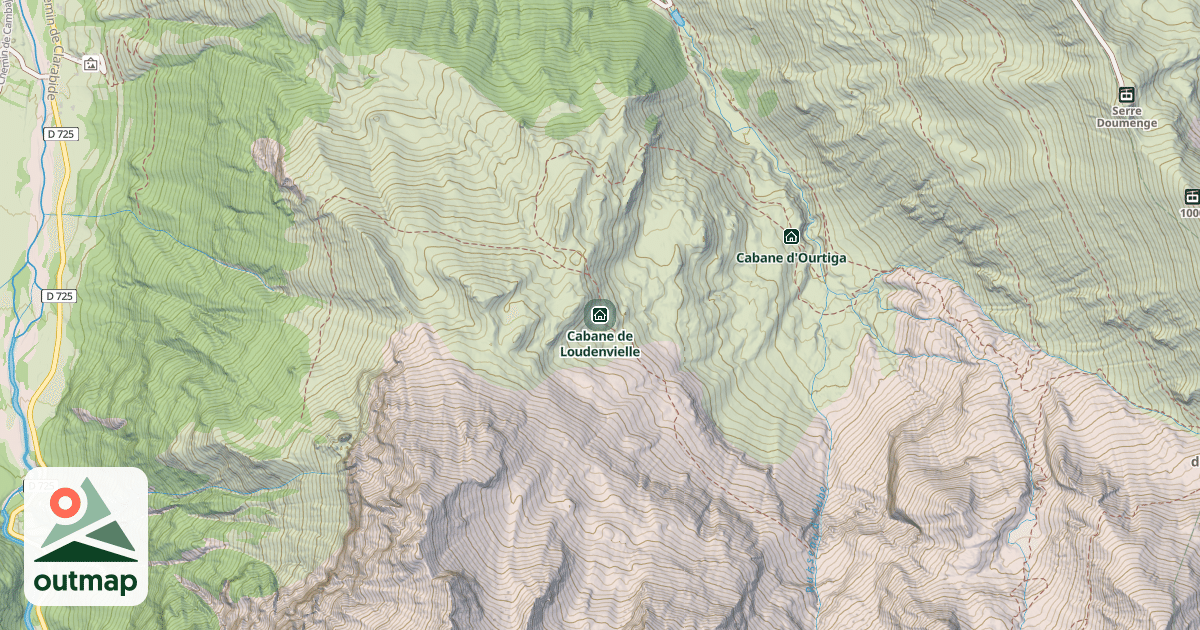 Map of Cabane de Loudenvielle