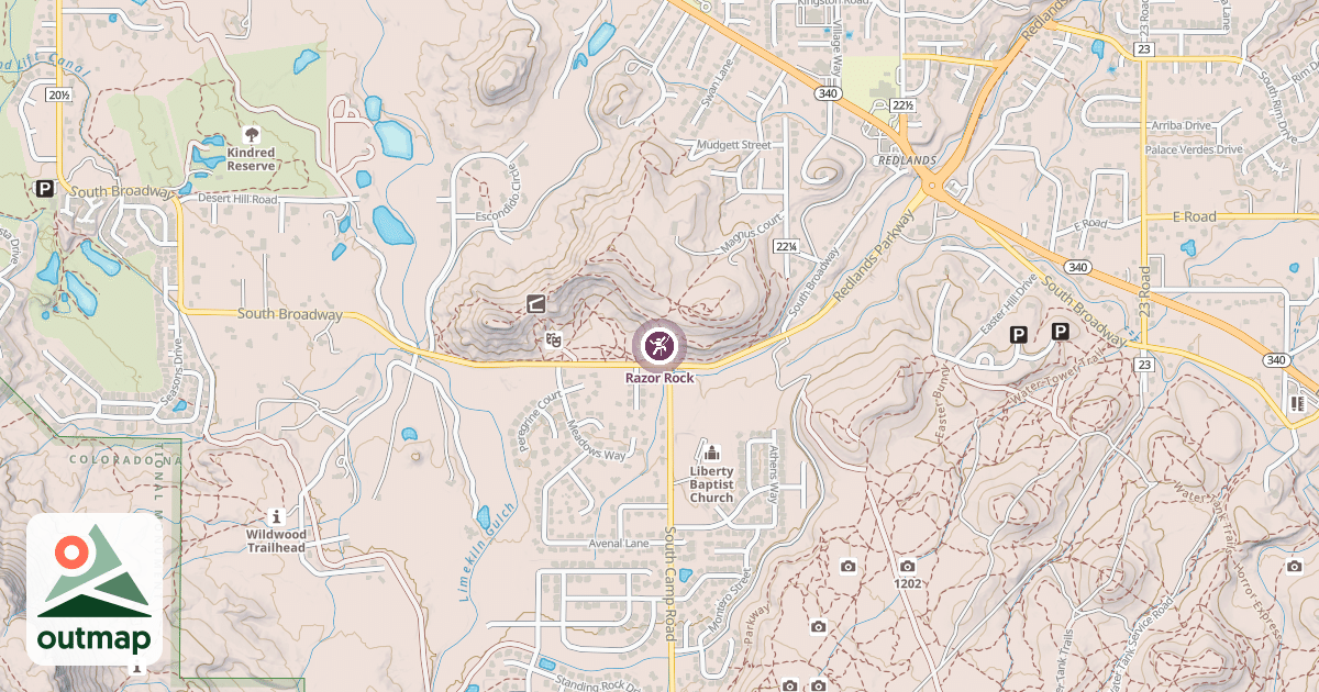 Map of Razor Rock