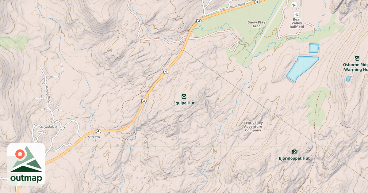 Map of Equipe Hut