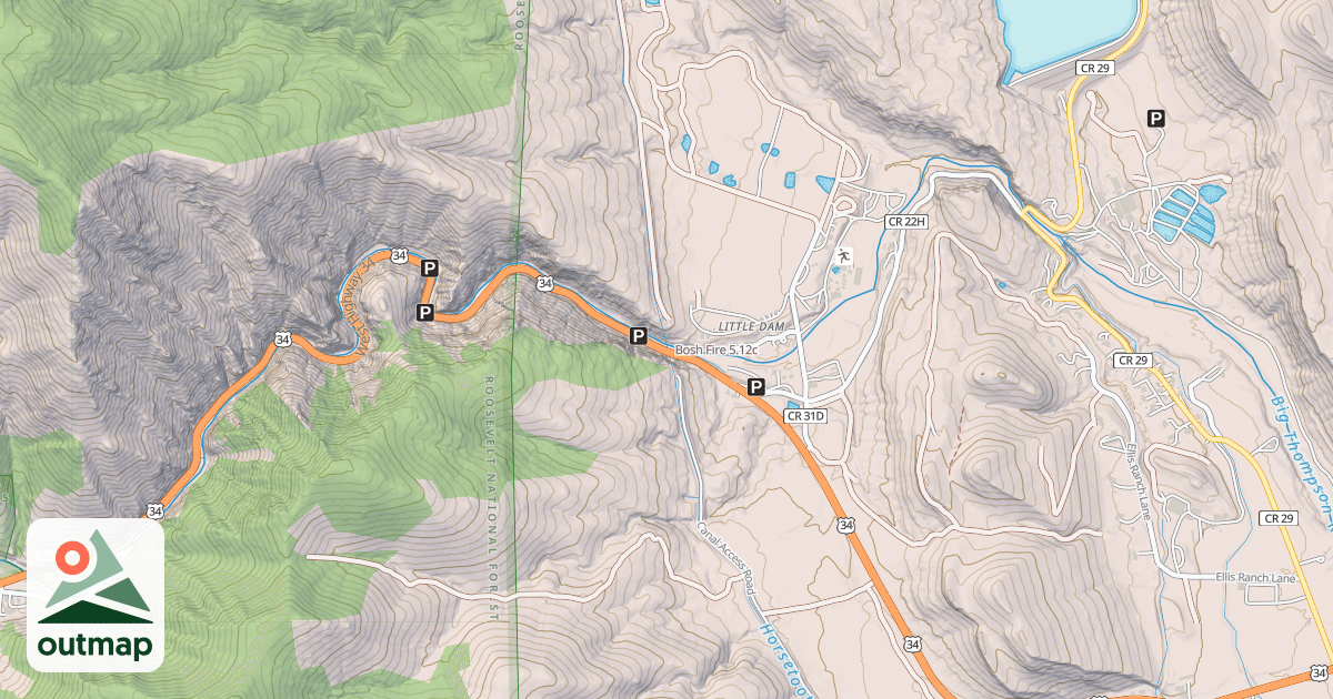 Map of Bosh Fire