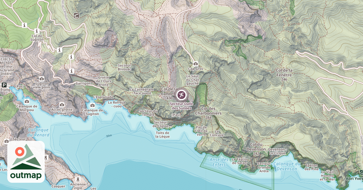 Map of Secteur Dalle des Suisses