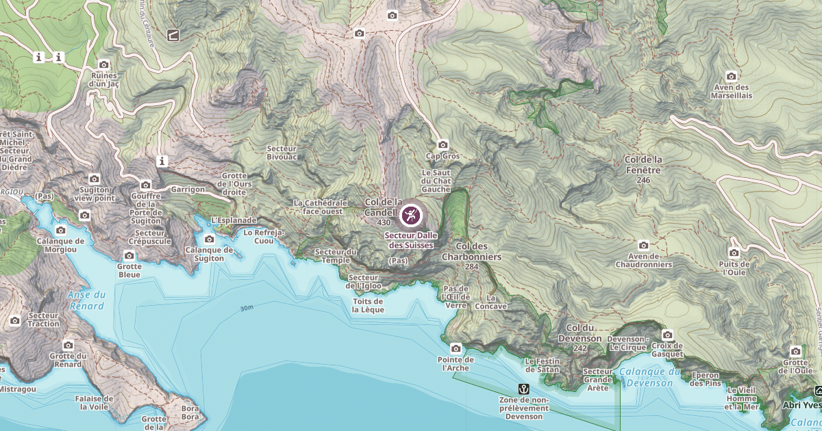 Map preview of Secteur Dalle des Suisses
