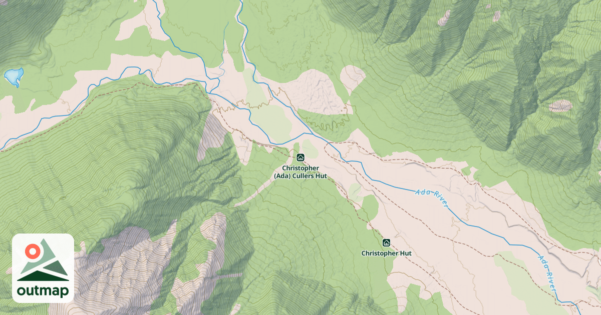 Map of Christopher (Ada) Cullers Hut