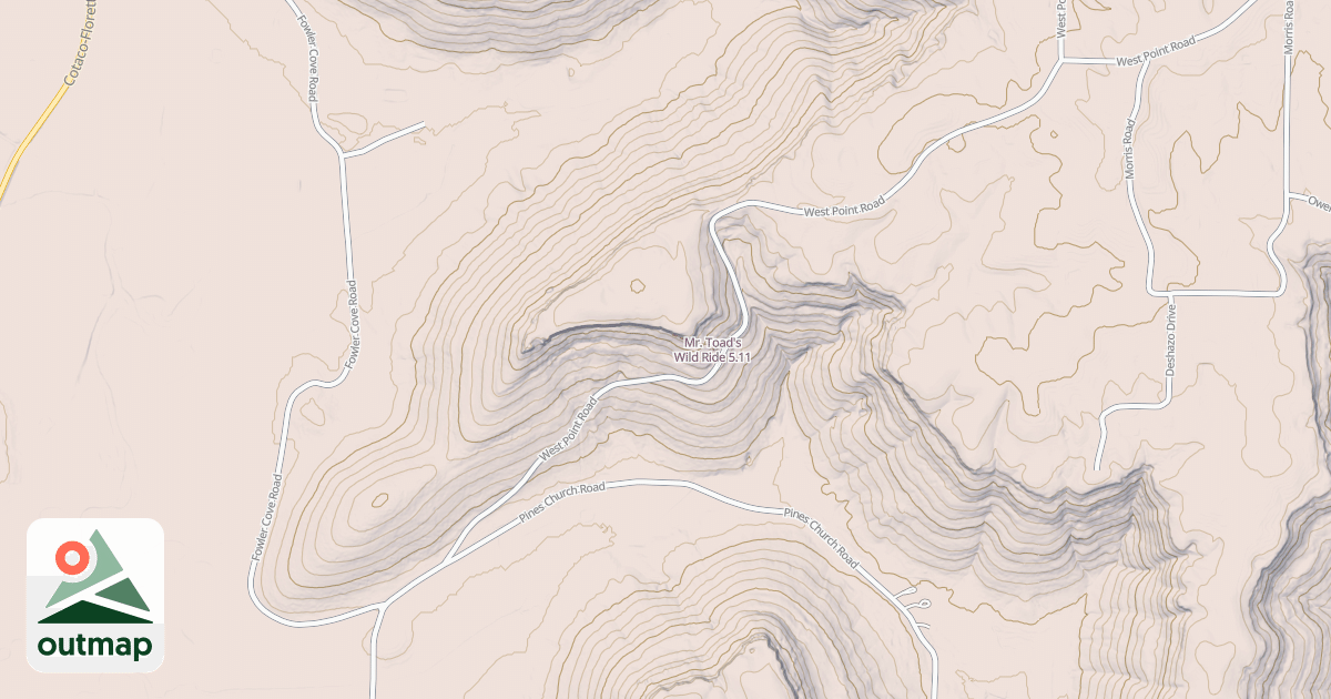 Map of Mr. Toad's Wild Ride