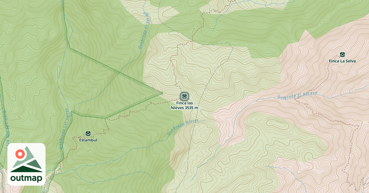 Map of Finca las Nieves 3535 m