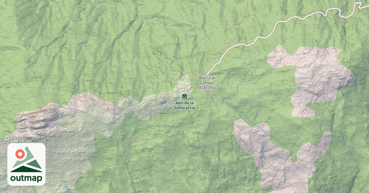Map of Abri de la Salincaccia