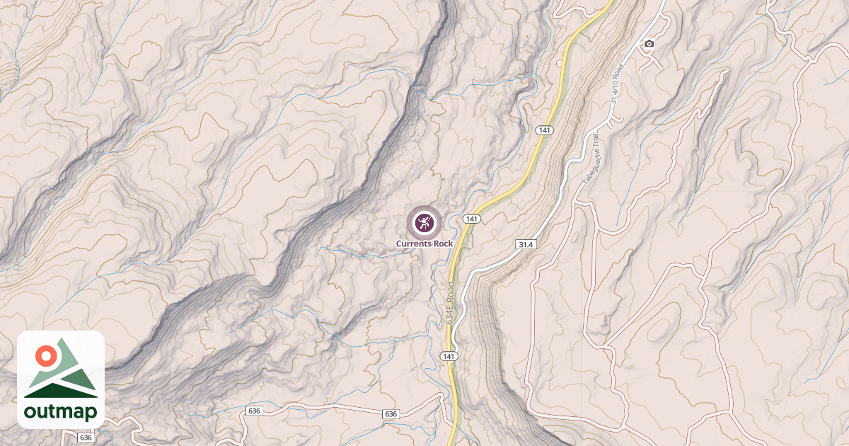 Map of Currents Rock