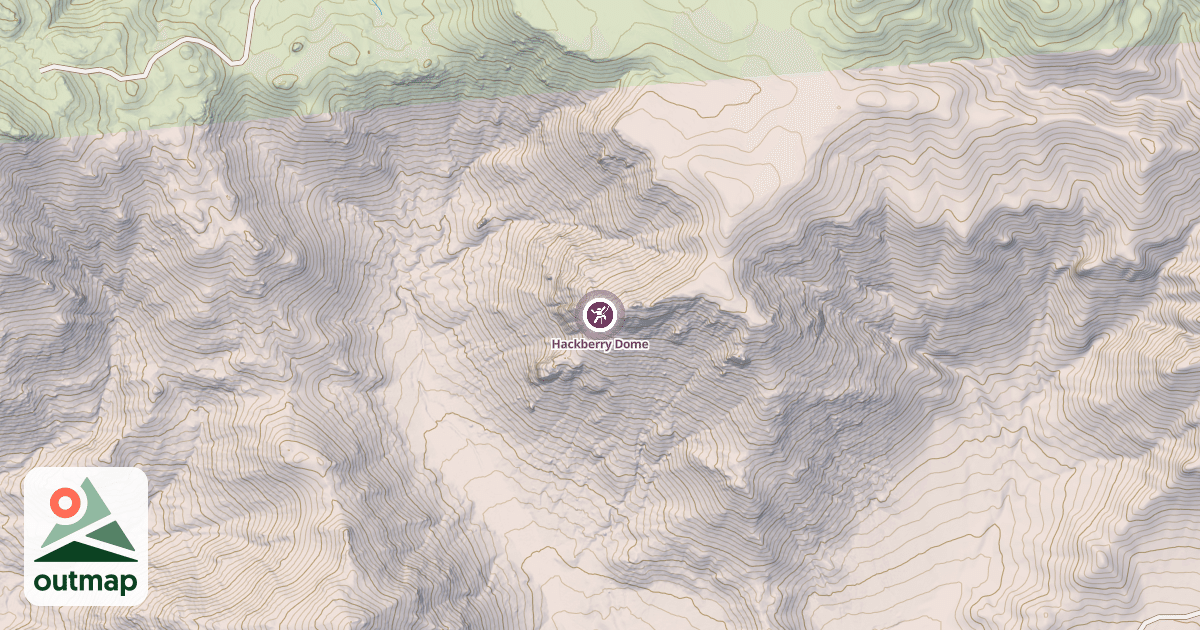 Map of Hackberry Dome